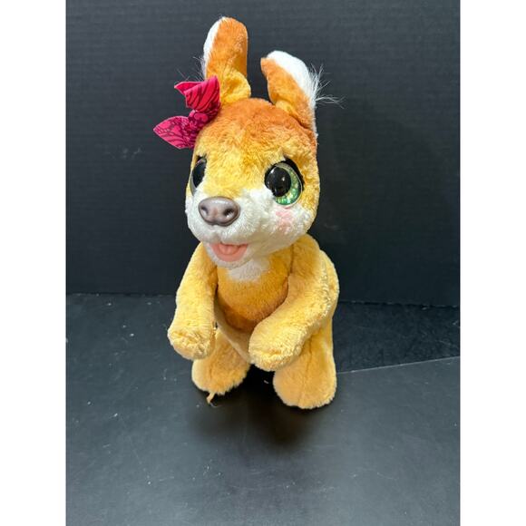 FurReal Friends Mama Josie Kangaroo Interactive Pet 70+ Sounds 2 babies & more - Picture 1 of 8